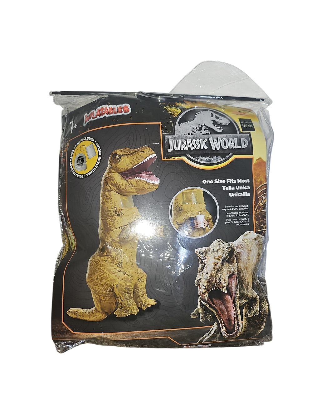Kids Inflatable T-Rex Costume - Yellow